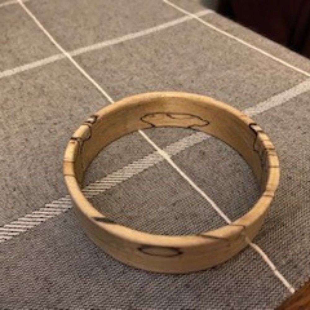 Unique Artisan Wood Bracelet and Ring